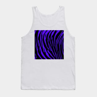 Blue Tiger Stripes Tank Top